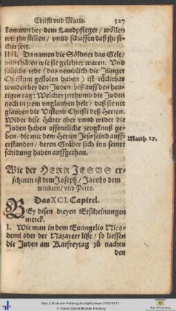 Das XCI.-C. Capitel