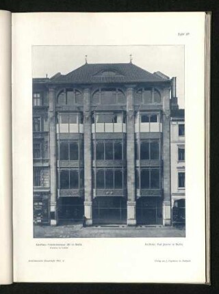 Tafel 27: Kaufhaus Friedrichstrasse 231 in Berlin