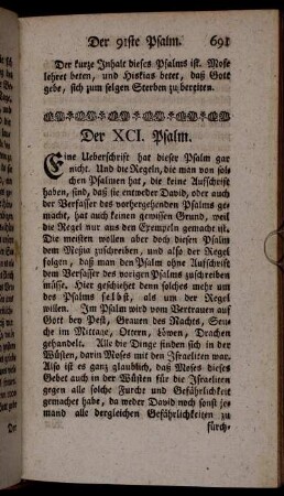 Der XCI. Psalm.