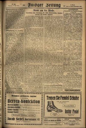 Zweite Ausgabe vom Sonntag, den 17. Mai 1925.
