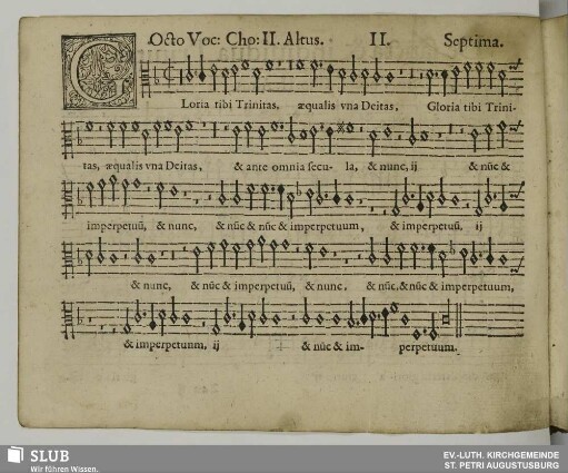 II. Gloria tibi Trinitas