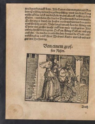 Von einem grossen Risen.