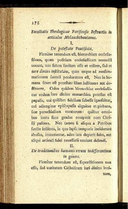 Facultatis Theologicae Parisiensis Instructio in articulos Melanchthonianos.