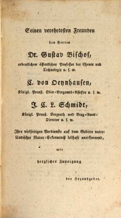 Das Gebirge in Rheinland-Westphalen nach mineralogischem und chemischem Bezuge, 4 : Mit zwei großen illuminirten Steintafeln