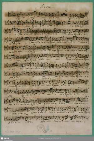 Tenore : Schreiber: Bach, Johann Sebastian