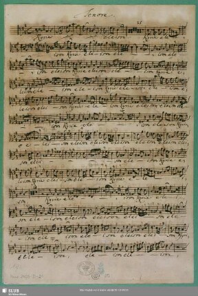Tenore : Schreiber: Bach, Johann Sebastian