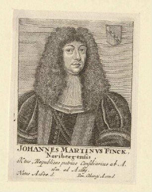 Johannes Martinus Finck aus Nürnberg; geb. 1648; gest. 23.05.1711 in Coburg