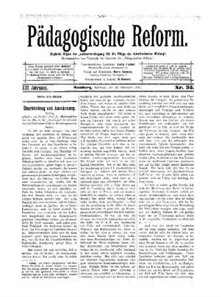 Überbürdung und Anschauung : (Schluß)
