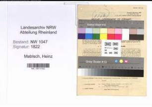 Entnazifizierung Heinz Matrisch , geb. 28.03.1908 (Beamter)