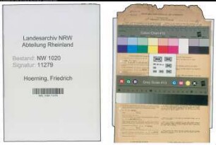 Entnazifizierung Friedrich Hoerning , geb. 02.12.1905 (Lehrer)