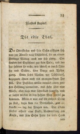 Fünftes Kapitel. Die edle That.