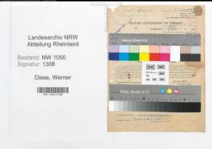 Entnazifizierung Werner Disse , geb. 01.04.1911 (Arzt)