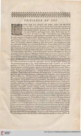 Privilège du Roi