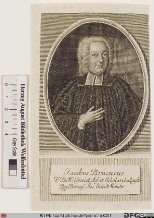 Bildnis (Johann) Jacob Brucker