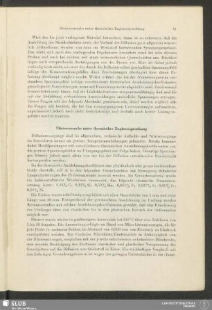 Nitrierversuche unter thermischer Zugbeanspruchung