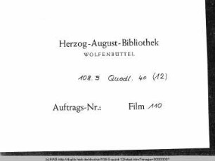 Das Wolffgesang : Eyn ander hertz, ein ander Kleid .̤