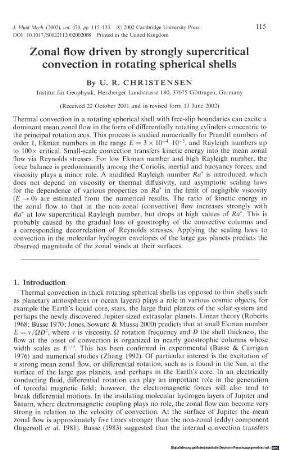 Zonal flow driven by strongly supercritical convection in rotating spherical shells