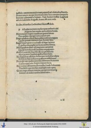 Iodocus Badius Ascensius Lectoribus salutem dicit