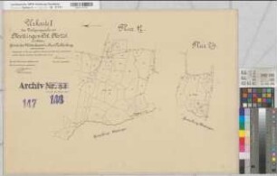 Mettingen (Mettingen), Umlegung Mettingen-Ost, Urkarte I Westerkappeln Flur 12