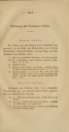 Erklärung der Steindruck-Tafeln