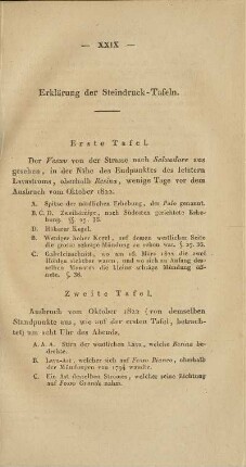 Erklärung der Steindruck-Tafeln
