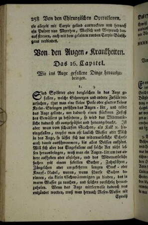 Von den Augen-Krankheiten.