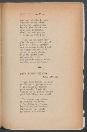 ¡Que lindo tiempo era aquel!