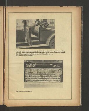 Rücklehne des Wagens geöffnet.