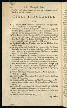 24-43, Libri Theologici.