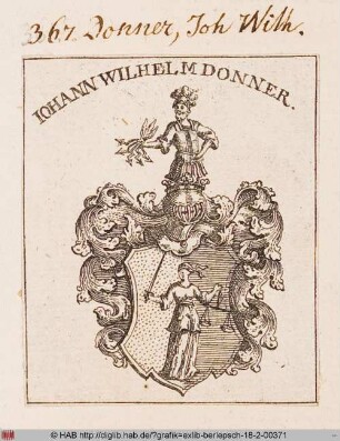 Wappen des Johann Wilhelm Donner