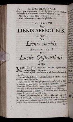 Titulus VII. De Lienis Affectibus