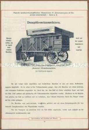 Dampfdreschmaschinen