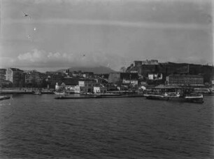 Der Hafen von Korf : Blick in den Hafen von Korfu Stadt