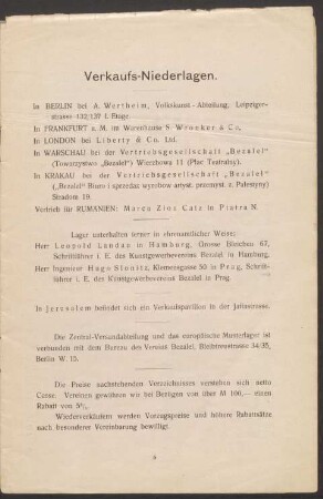 Verkaufs-Niederlagen