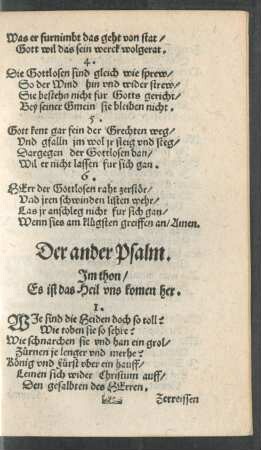 Der ander Psalm.