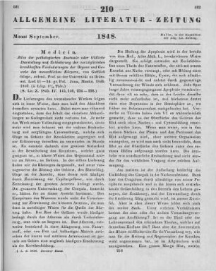 Gluge, G.: Atlas der pathologischen Anatomie oder bildliche Darstellung und Erläuterung der vorzüglichsten krankhaften Veränderungen der Organe und Gewebe des menschlichen Körpers. [Zum Gebrauche für Ärzte und Studierende.] Lfg. 11-14. Jena: Mauke 1846-47