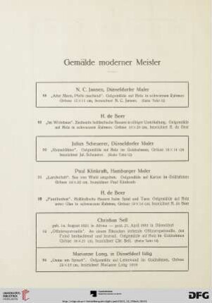 Gemälde moderner Meister (Nr. 88-171)