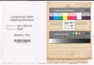 Entnazifizierung Paul Magney, geb. 11.06.1894 (Wiegemeister)