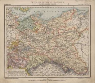 Preussen, mittlere Provinzen und angrenzende Staaten