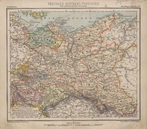 Preussen, mittlere Provinzen und angrenzende Staaten
