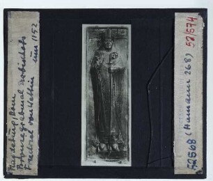 Magdeburg, Dom, Grabplatte von Erzbischof Friedrich von Wettin