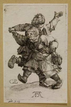 Das tanzende Bauernpaar