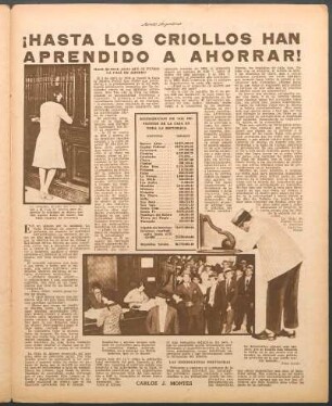 Distribución de los depósitos de la caja en toda la república [Tabla]