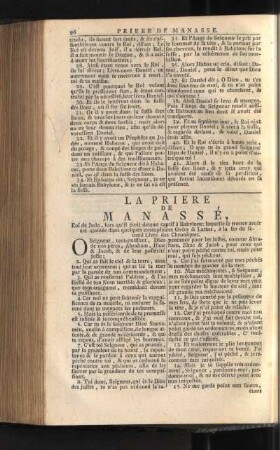 La Priere De Manasse