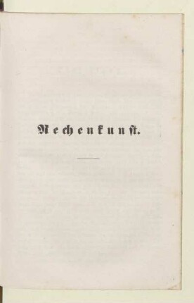Rechenkunst
