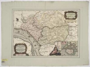 Karte des Amtes Steinburg, 1:80 000, Kupferstich, um 1662