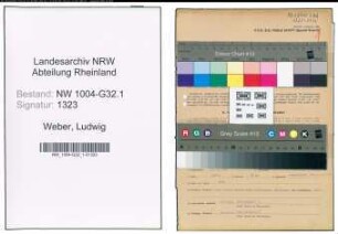 Entnazifizierung Ludwig Weber , geb. 31.01.1899 (Stadtinspektor)