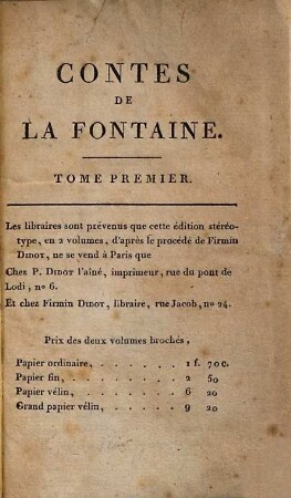 Contes et nouvelles en vers, 1