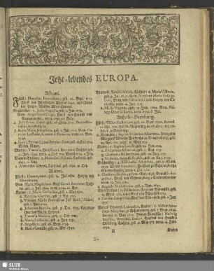 Jetzt-lebendes Europa