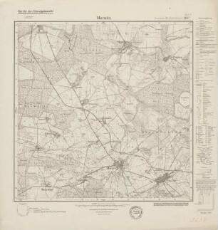 2637 (alte Nr.: 1224) Marnitz, Meßtischblatt (4cm - Karte)